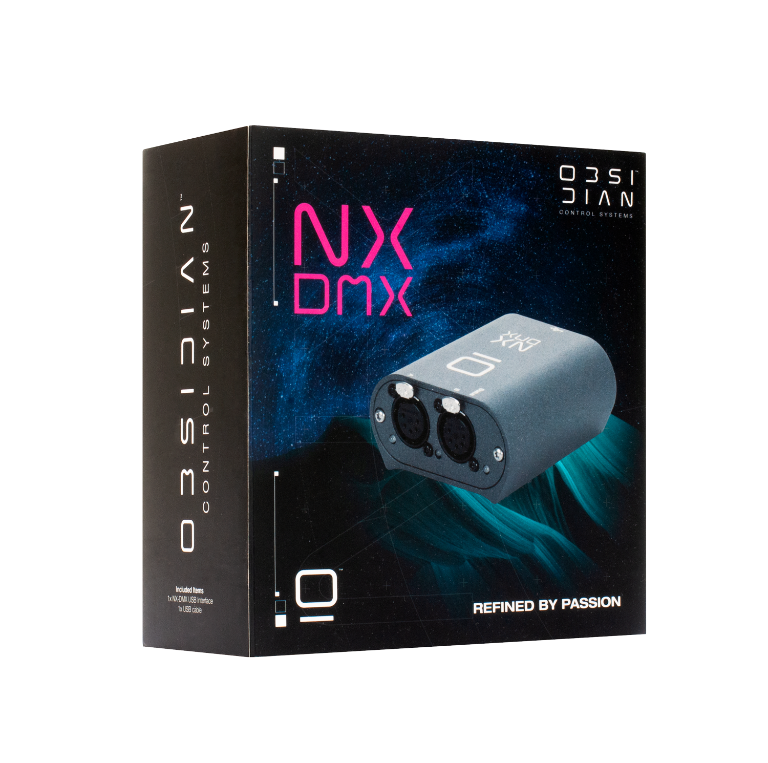 Renewed Obsidian Control NX DMX 2 Universe USB Powered DMX Node 